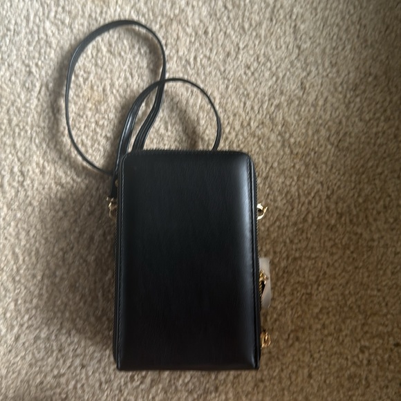 Vegan black and gold two pouch, NWT cross body - Picture 4 of 4